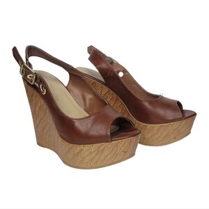 Soda Sunita-H Women's Brown Tan Heels Wedges